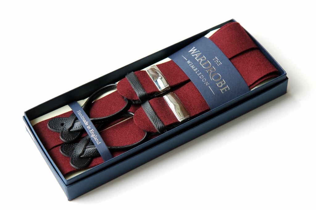 ALBERT THURSTON BRACES - DEEP RED - ELASTIC