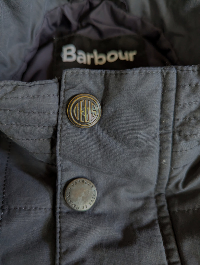 Barbour x Deus ex Machina Jacket M Slim Faded Blue Poli/Cotton