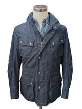 Hackett Velospeed Field Jacket S Navy Blue Polyester