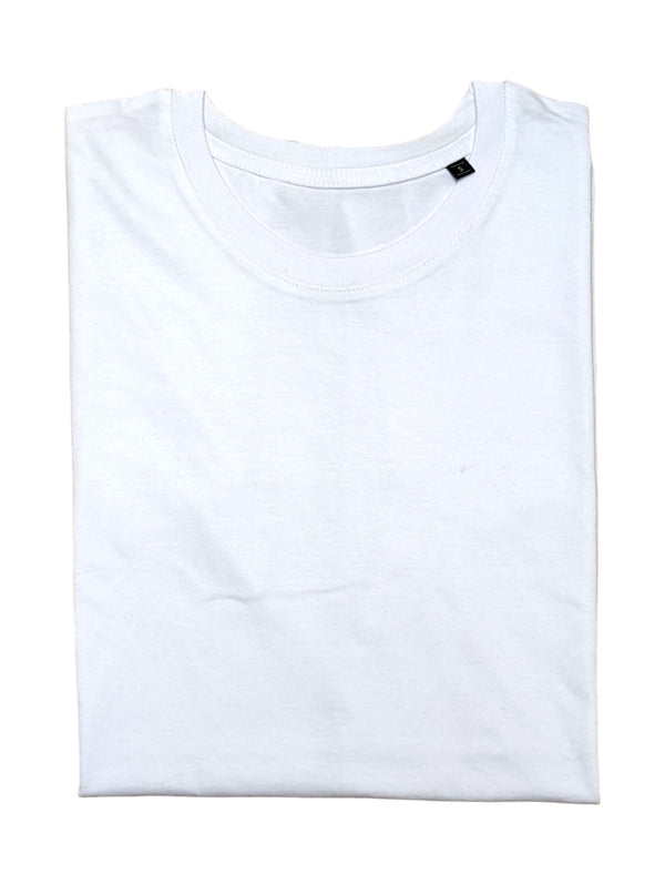 The Wardrobe Short Sleeve T-Shirt Pure White Organic Cotton