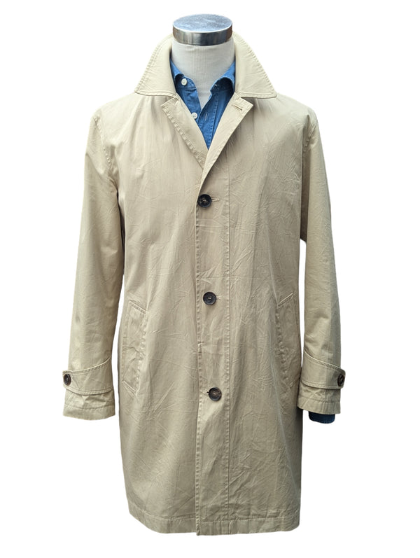 Pal Zileri Trench Coat M Tan Cotton