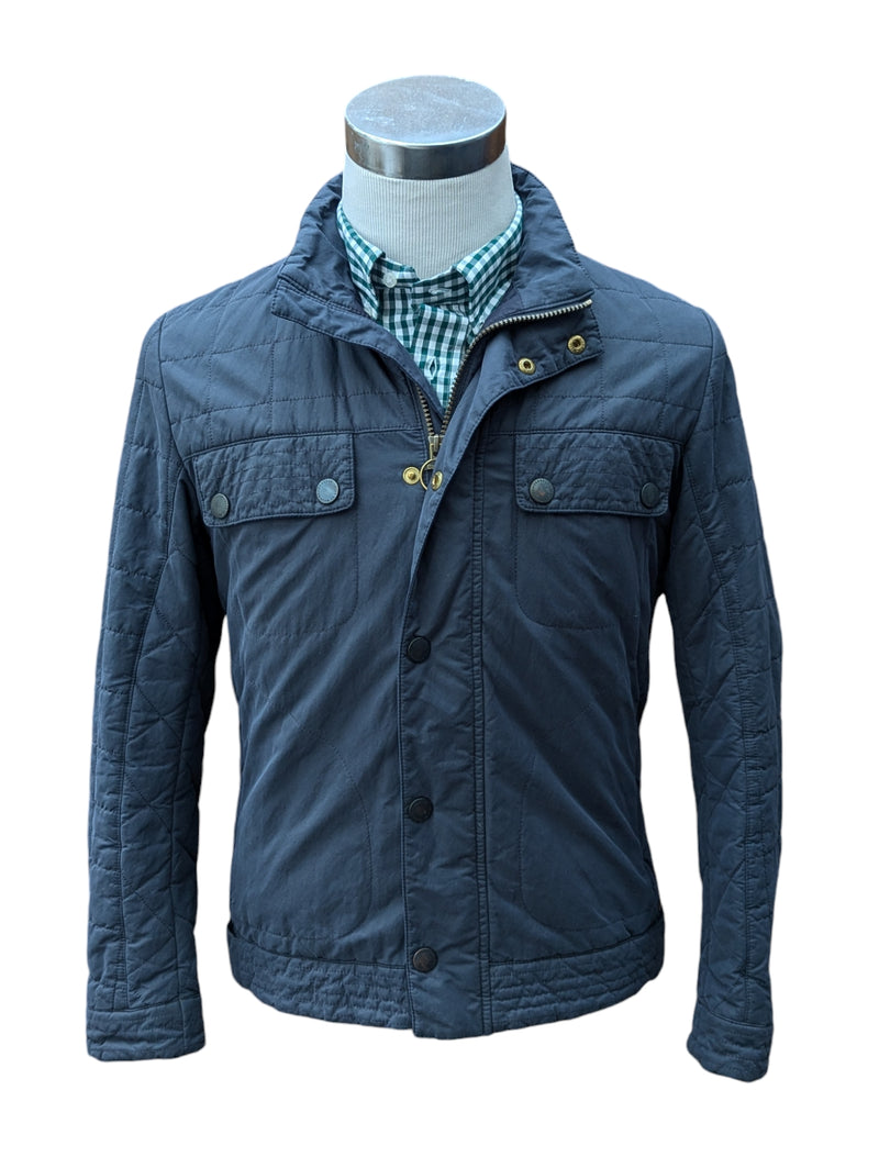 Barbour x Deus ex Machina Jacket M Slim Faded Blue Poli/Cotton