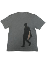 Zegna Tee Shirt M Grey Man & Suspenders Graphic Cotton