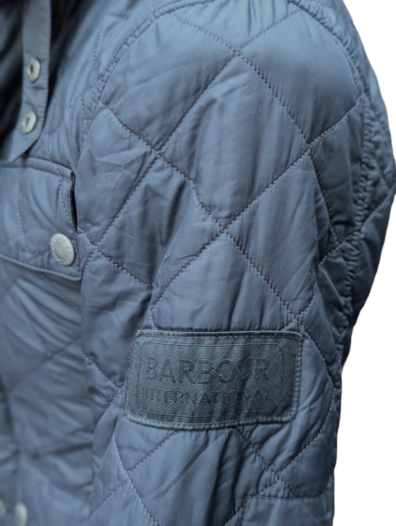 Barbour Jacket XS Navy Blue Ariel Padded Quilt Polyester