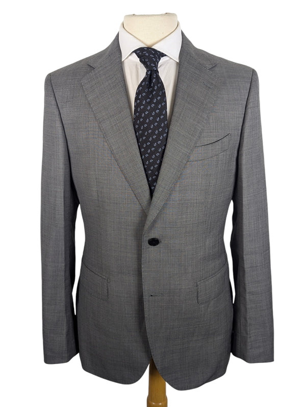 Benjamin Suit Mid Grey Sharksin 2-Button Wool