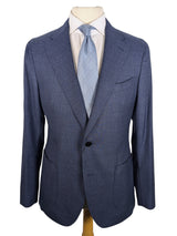 Benjamin Reda 3-in-1 Suit Mid Blue Melange 2-button Wool