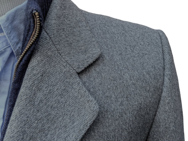 Vintage Dunn & Co. (Fox Bros/Marling Evans) Coat 40R Light/Mid Grey 3-button Pure Heavy Wool