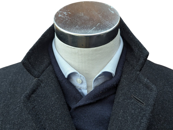 Vintage Mersley (Fox Bros/Marling Evans) Coat 40R Charcoal Grey 3-button Pure Heavy Wool