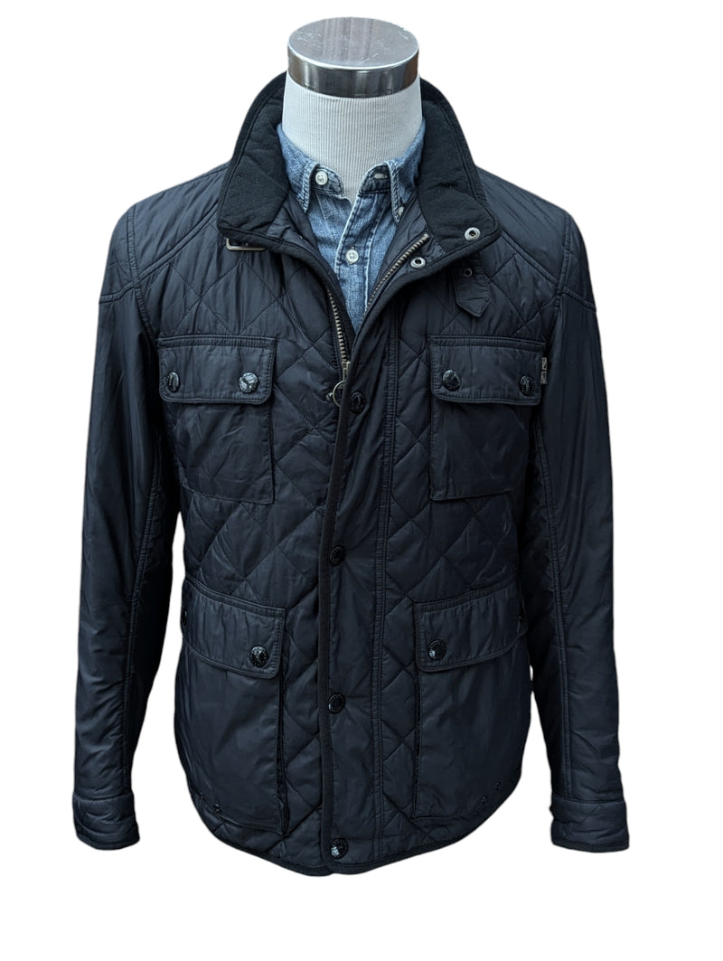 Barbour Jacket M Boldon Quilt Black Polyamide