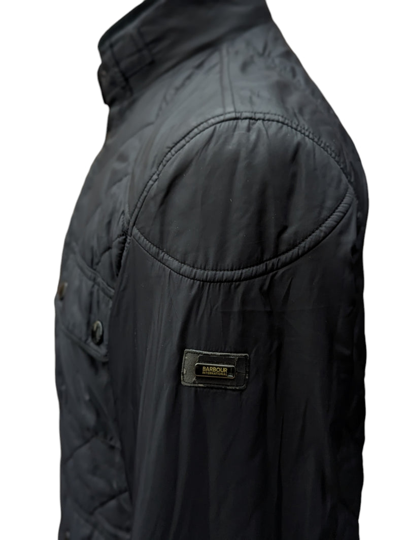 Barbour Jacket M Boldon Quilt Black Polyamide