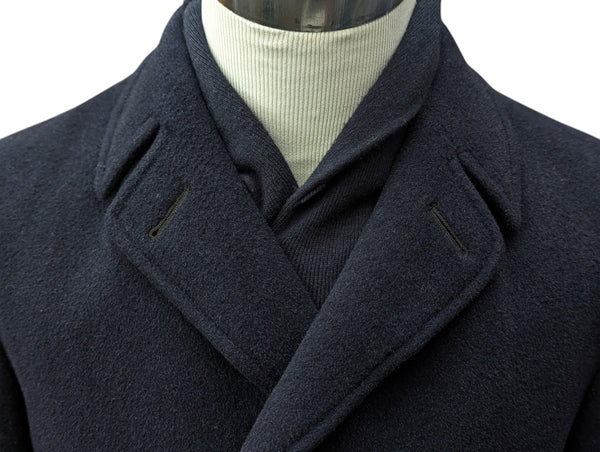 Vintage Burton DB Pea Coat M/40 Navy Blue Wool/Angora