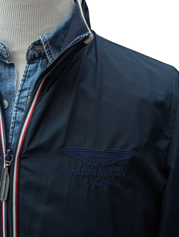 Hackett x Aston Martin Jacket M Navy Blue Polyester