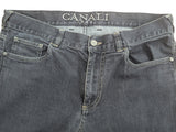 Canali Jeans 34 Dark Grey 5 pocket cotton/elastane denim