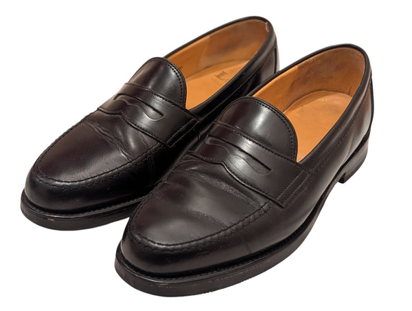 Loake Penny Loafers Black Leather UK 7