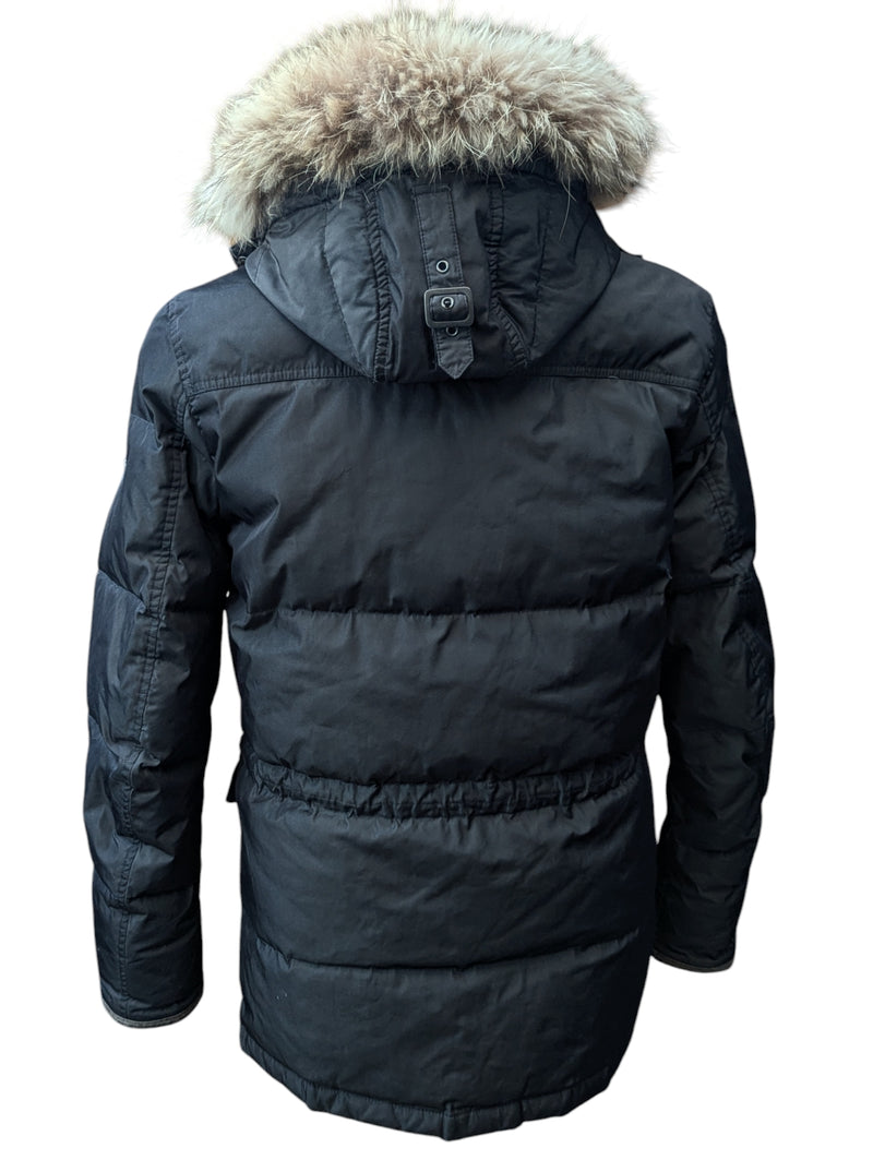 Hackett Arctic Parka M Asphalt Fur Trimmed Polyester