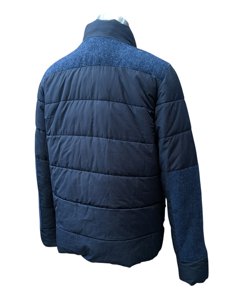 Barbour Jacket L Navy Blue Nautical Dhow Quilt Polyester