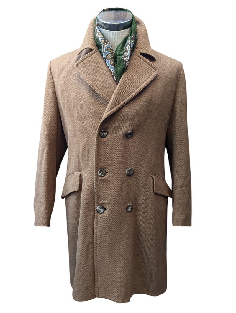 Dhobi English DB Coat M/L Camel Pure Heavy Wool