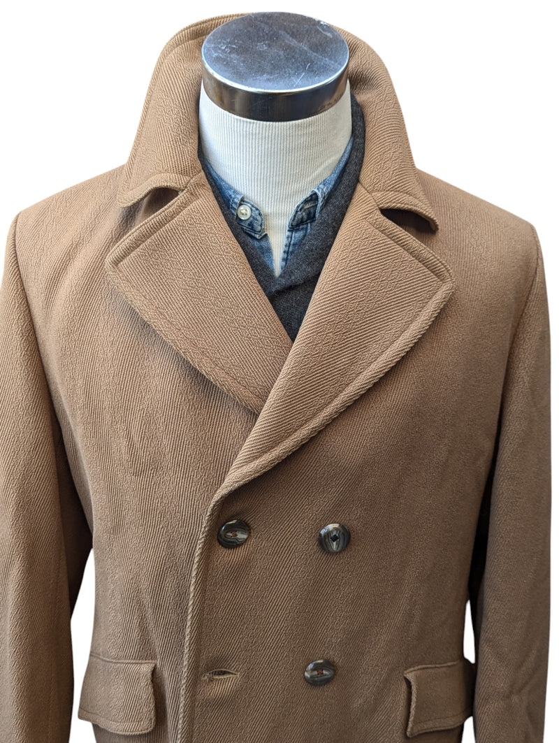 Dhobi English DB Coat M/L Camel Pure Heavy Wool