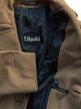 Dhobi English DB Coat M/L Camel Pure Heavy Wool