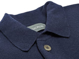 The Wardrobe Sweater/Overshirt/Cardigan Bright Navy Blue Merino Cashmere