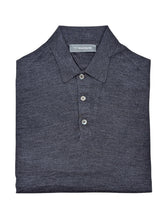 The Wardrobe Loro Piana "Wish" Sweater Charcoal Grey Polo Superfine 170s Merino Wool