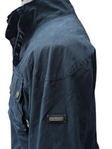 Hackett Field Rally Jacket M Blue Waxed Cotton England