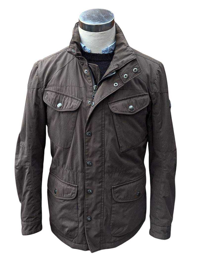 Hackett Velospeed Field Jacket M Brown Cotton/Nylon