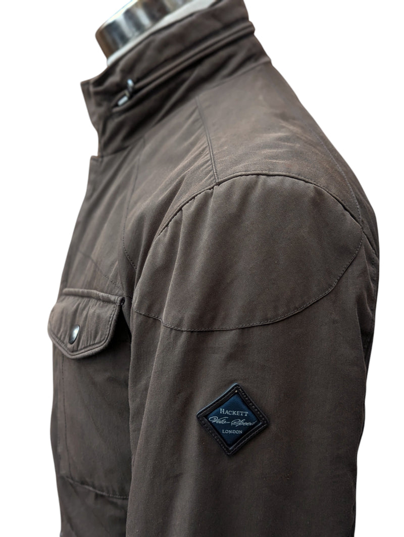 Hackett Velospeed Field Jacket M Brown Cotton/Nylon