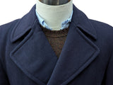 Vintage Burton DB Pea Coat S/M 38 Navy Blue Pure Wool