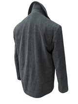 Vintage Oligos Italy S/M DB Peacoat Charcoal Grey Wool