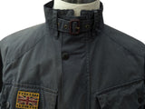 Hackett Field Rally Jacket L Blue-Grey Waxed Cotton England