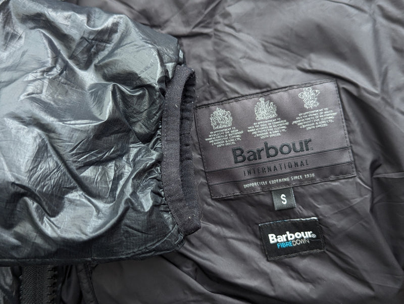 Barbour Jacket S/M Midnight Fibredown Puffer