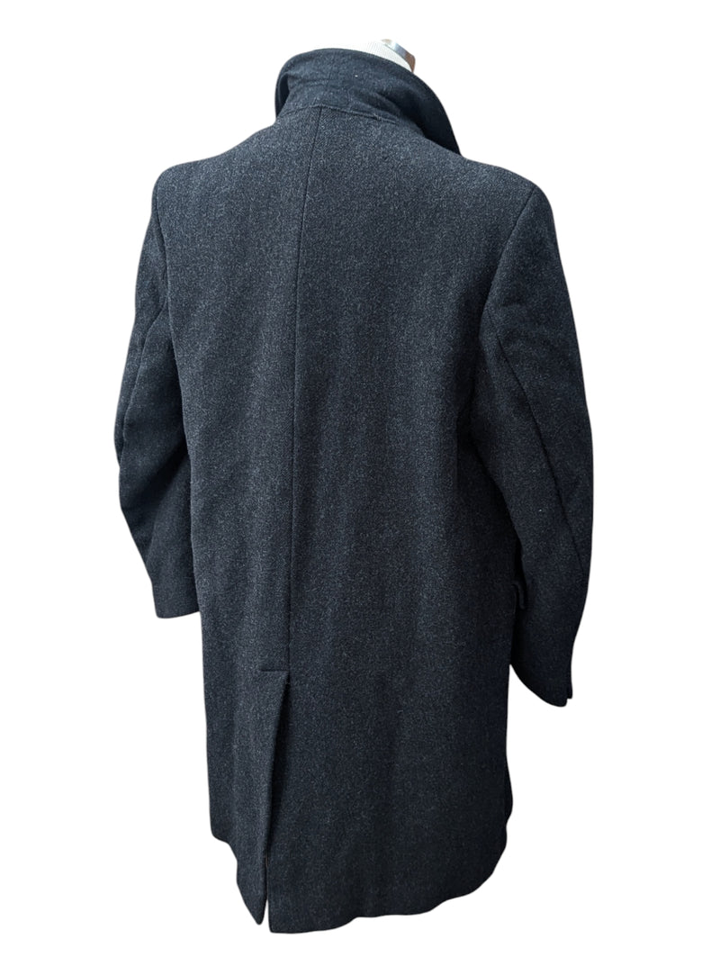 Vintage Dunn & Co (Fox Bros/Marling Evans) Coat 40R Charcoal Grey 3-Button Pure Heavy Wool