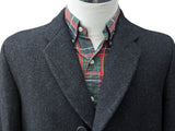 Vintage Dunn & Co (Fox Bros/Marling Evans) Coat 40R Charcoal Grey 3-Button Pure Heavy Wool