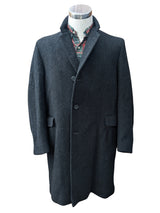 Vintage Dunn & Co (Fox Bros/Marling Evans) Coat 40R Charcoal Grey 3-Button Pure Heavy Wool