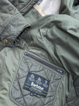 Barbour Jacket M Olive Sea Ariel Padded Quilt Polyamide/Cotton