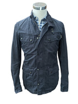 Barbour Field Jacket XS/S Slim Navy Blue Cotton