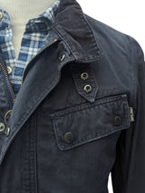 Barbour Field Jacket XS/S Slim Navy Blue Cotton