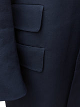 Paul Smith Coat M 39/40R Navy Wool Twill Italy