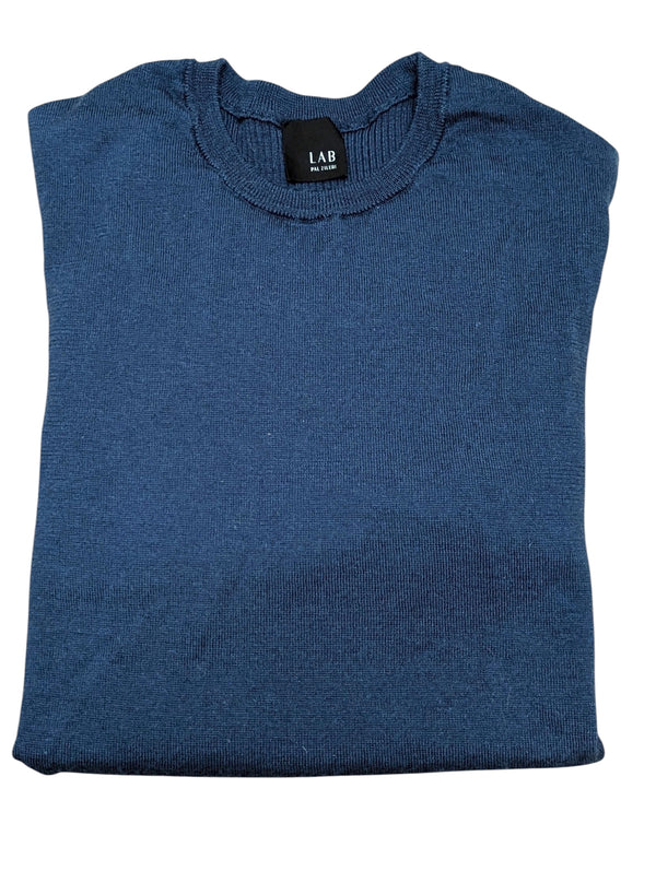 Pal Zileri Sweater L/XL 54 Air Force Blue Wool