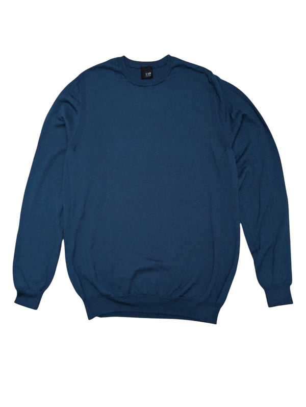 Pal Zileri Sweater L/XL 54 Air Force Blue Wool