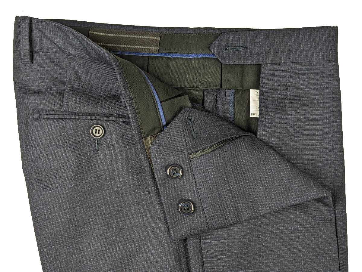 Benjamin Suit Navy Melange 2-Button Colombo Wool – eHABERDASHER